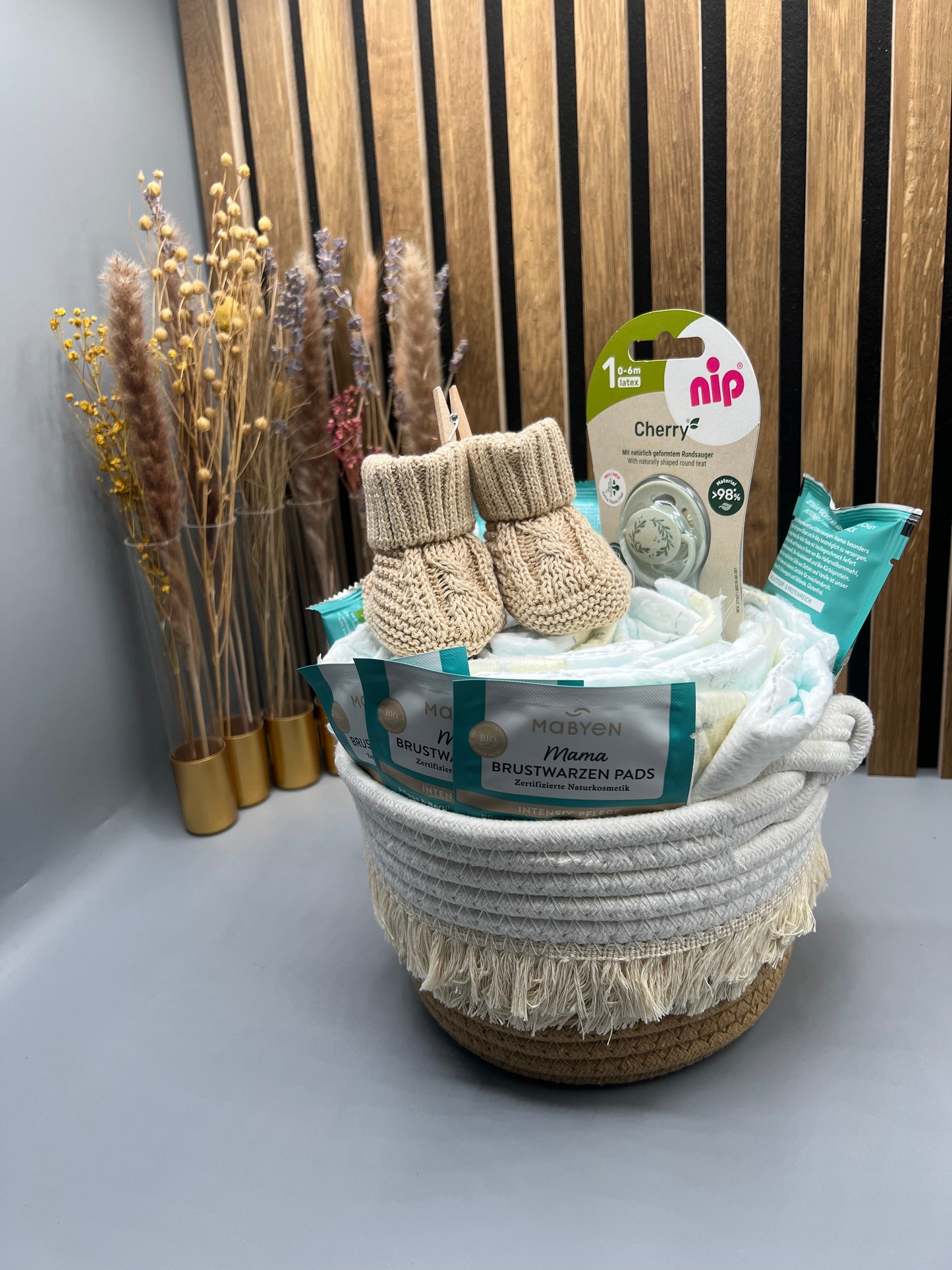 Kleine Windeltorte für Mama und Baby , Geschenk zur Geburt , Babyshower,