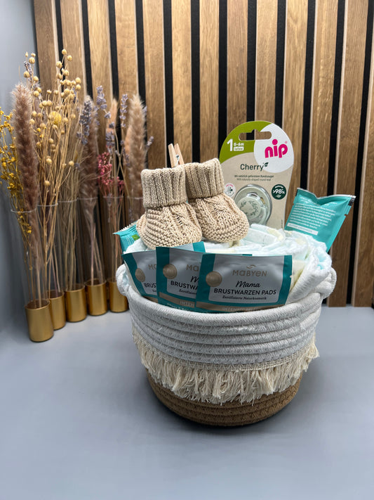 Kleine Windeltorte für Mama und Baby , Geschenk zur Geburt , Babyshower,