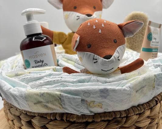 Windeltorte Fuchs , Geschenk zur Geburt , Babyshower,